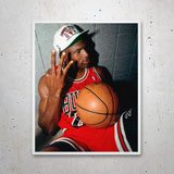 Aufkleber: Michael Jordan 3 NBA-Ring 3