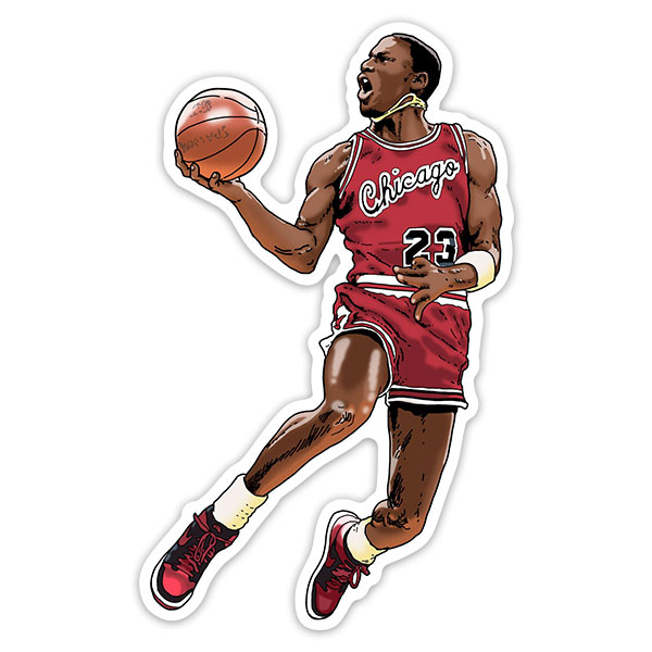 Aufkleber: Michael Jordan Zeichnung II