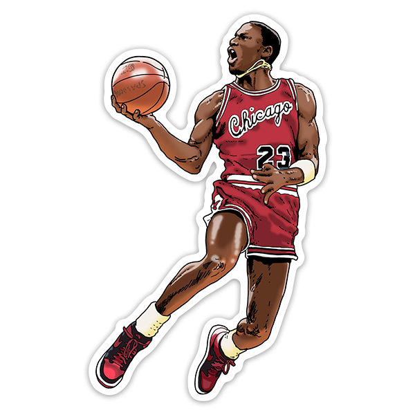Aufkleber: Michael Jordan Zeichnung II