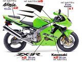Aufkleber: Kit Kawasaki ZX-9R