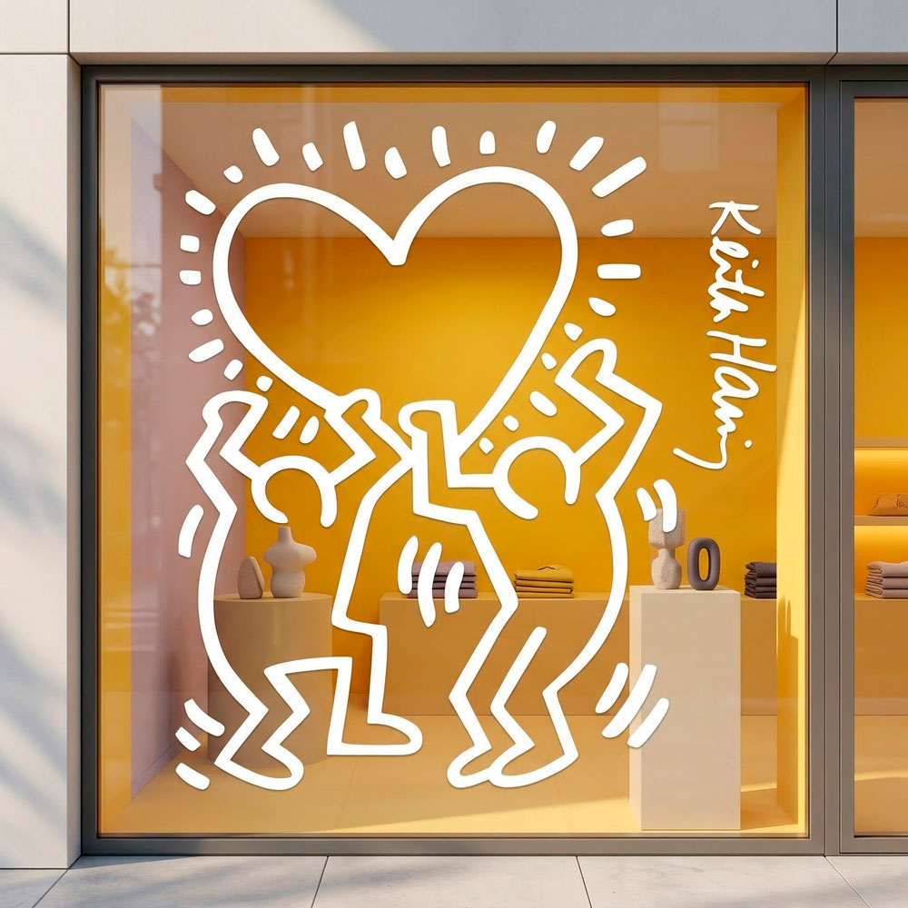 Wandtattoos: Holding a heart