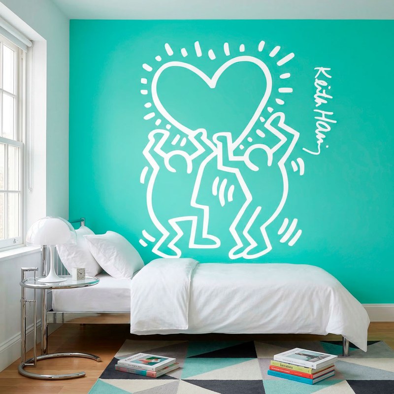 Keith Haring Figuren halten Herz 10