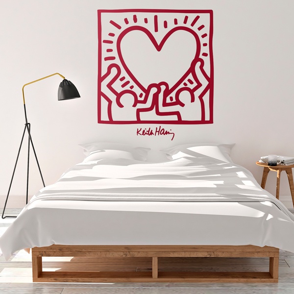 Keith Haring Herz im Rahmen 0