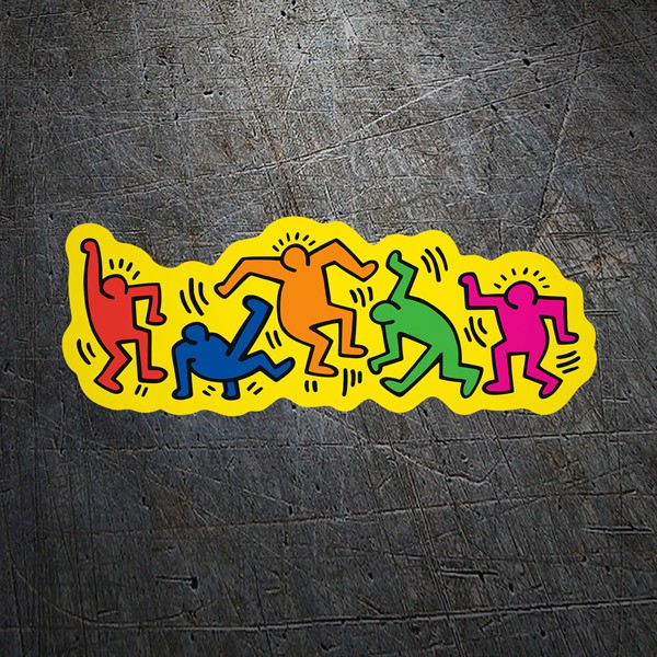 Aufkleber: Keith-Haring-Tanz