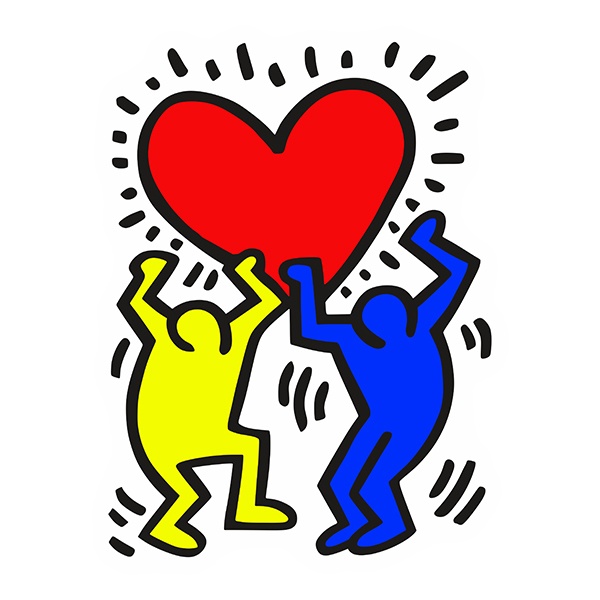 Wandtattoos: Freunde Keith Haring 