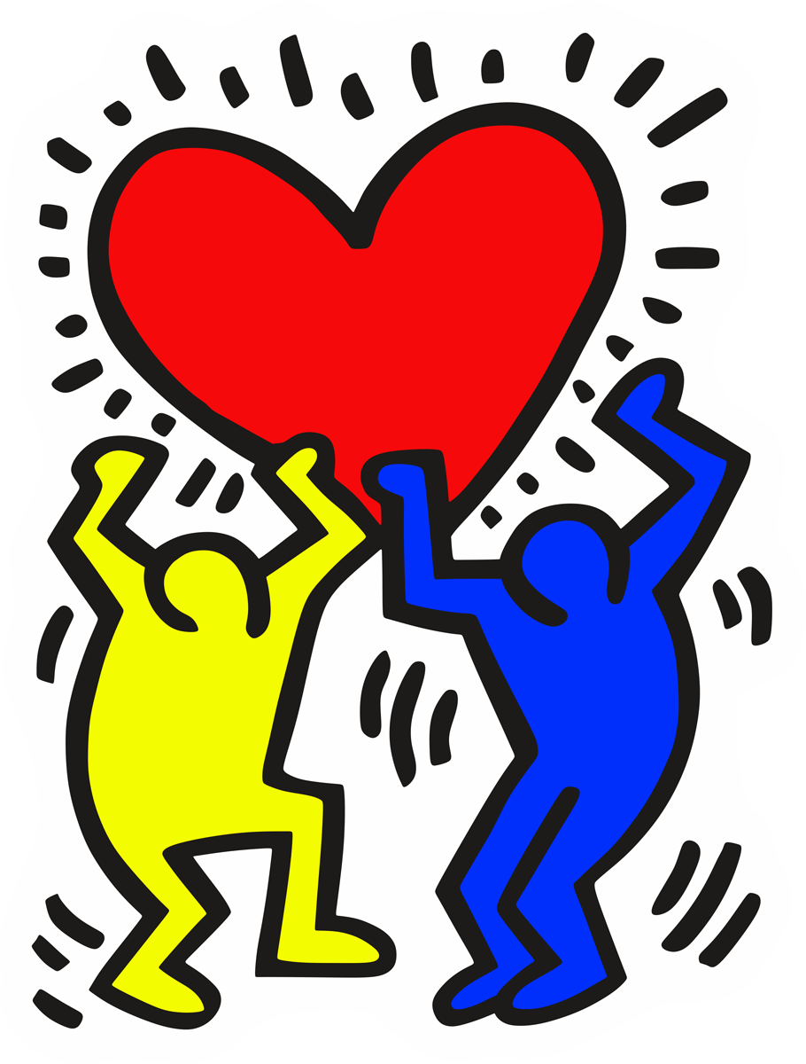 Wandtattoos: Freunde Keith Haring 