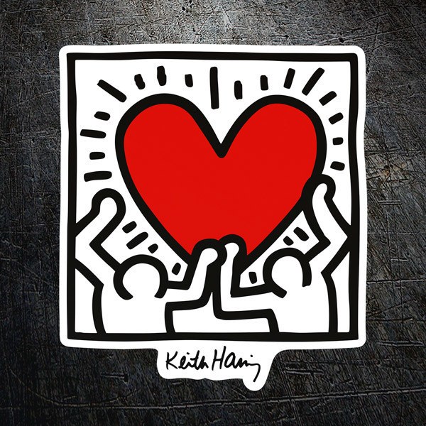 Keith Haring Herz 0