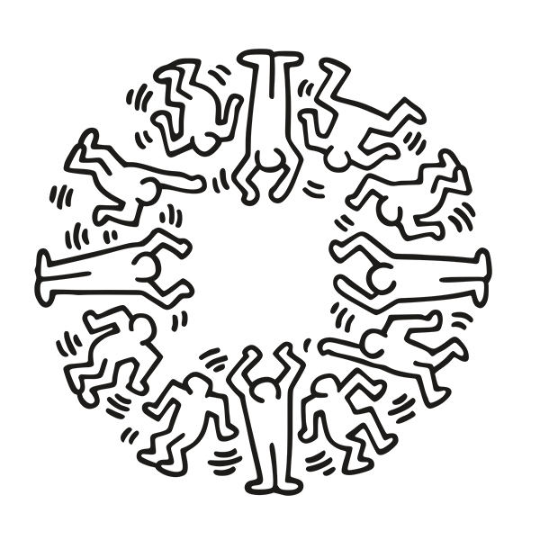 Wandtattoos: Circle Men
