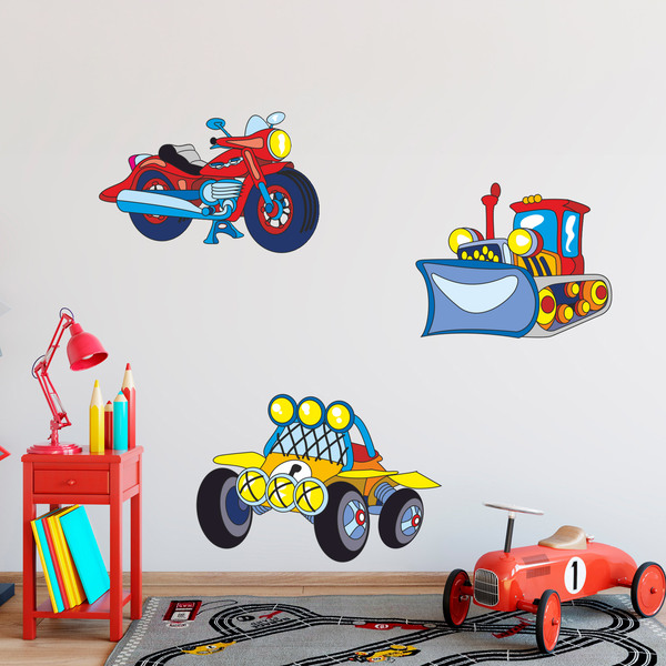 Kinderzimmer Wandtattoo: Verkehrsmittel bedeutet Kit