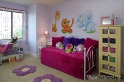 Kinderzimmer Wandtattoo: Set für Giraffen, Tiger und Elefanten 4