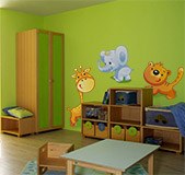 Kinderzimmer Wandtattoo: Set für Giraffen, Tiger und Elefanten 6