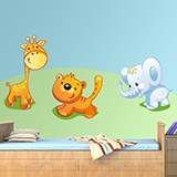 Kinderzimmer Wandtattoo: Set für Giraffen, Tiger und Elefanten 8
