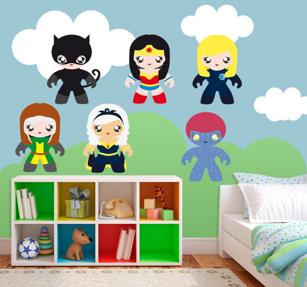 Kinderzimmer Wandtattoo: Kit von Heldinnen
