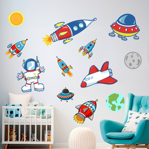 Kinderzimmer Wandtattoo: Space Kit