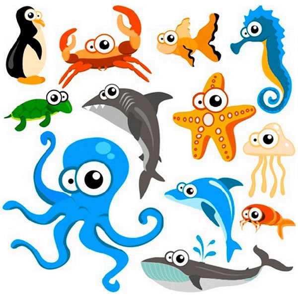 Kinderzimmer Wandtattoo: Kit Oktopus-Aquarium