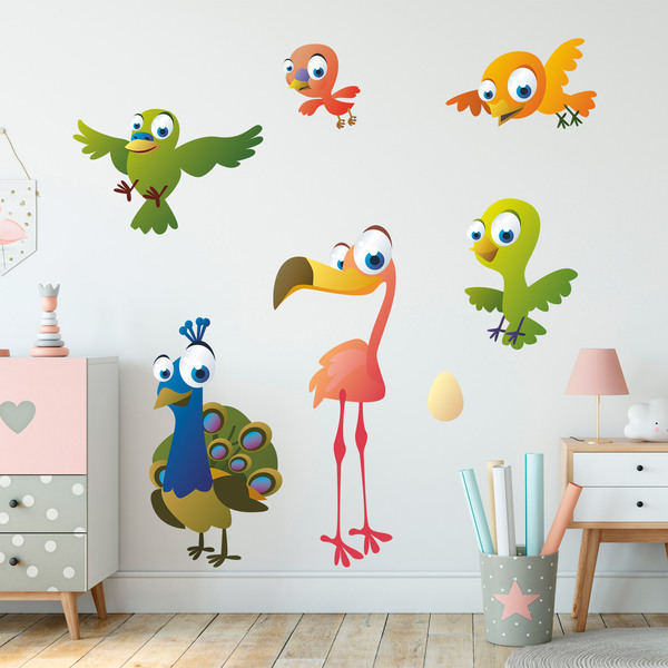 Kinderzimmer Wandtattoo: Vögel kit