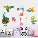 Kinderzimmer Wandtattoo: Vögel kit 5