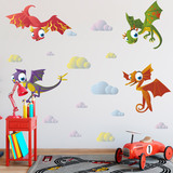 Kinderzimmer Wandtattoo: Kit Fliegende Dinosaurier 5