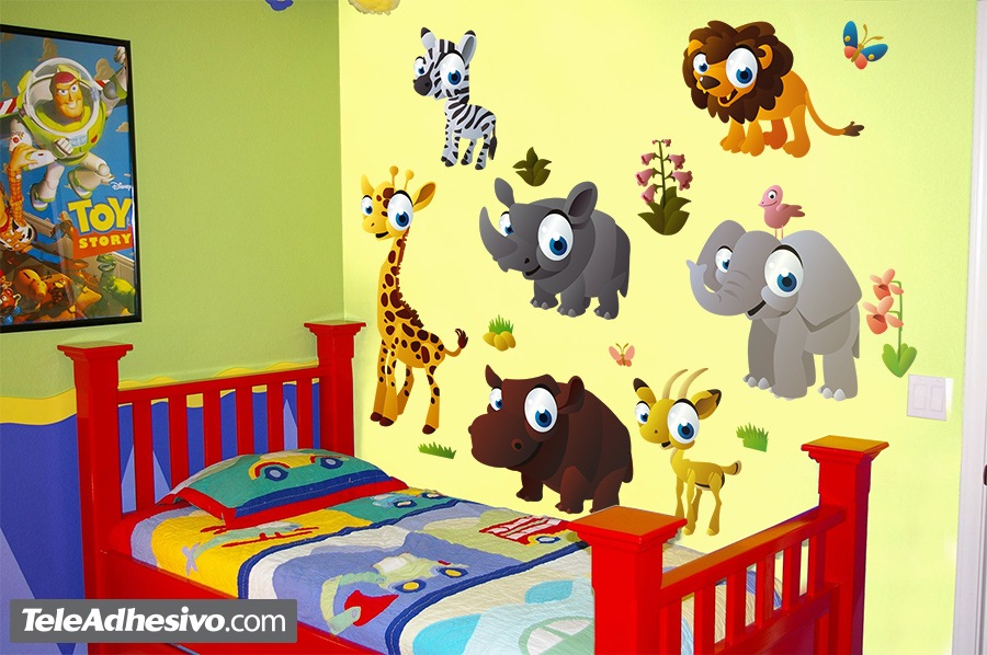 Kinderzimmer Wandtattoo: Kit Dschungeltiere