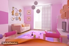 Kinderzimmer Wandtattoo: Kit echte und fantastische Tiere 3