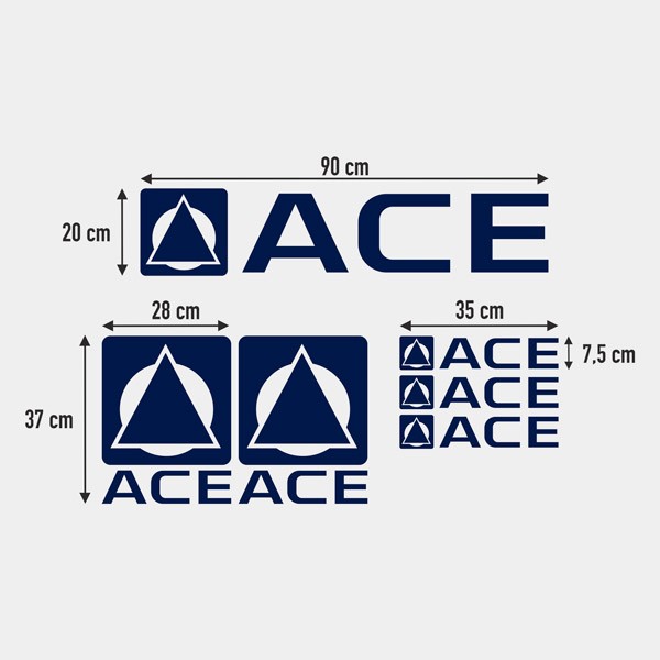 ACE Aufkleber-Set 0