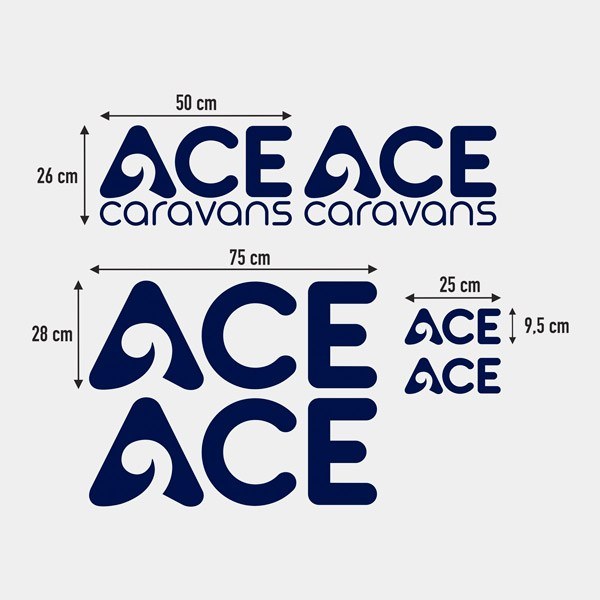 ACE Caravans Aufkleber-Set 0