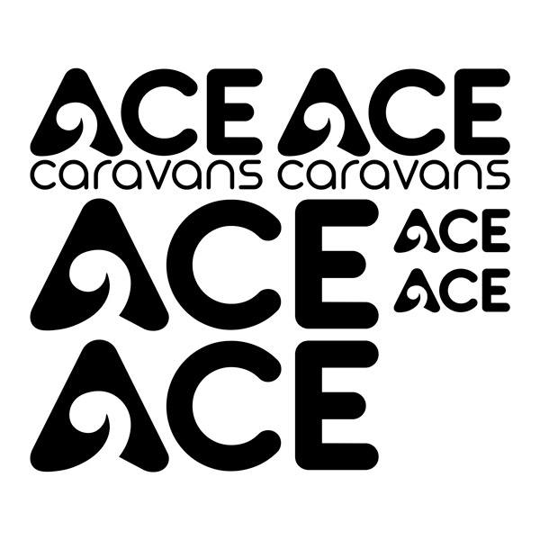 Wohnmobil aufkleber: ACE Caravans Aufkleber-Set