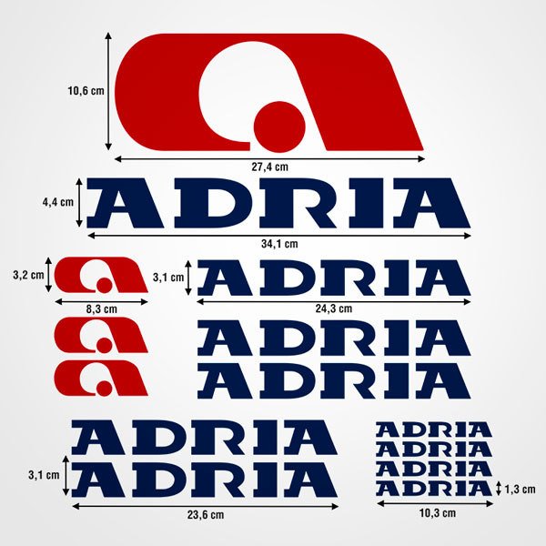 Aufkleber: Kit Adria mehrfarbig