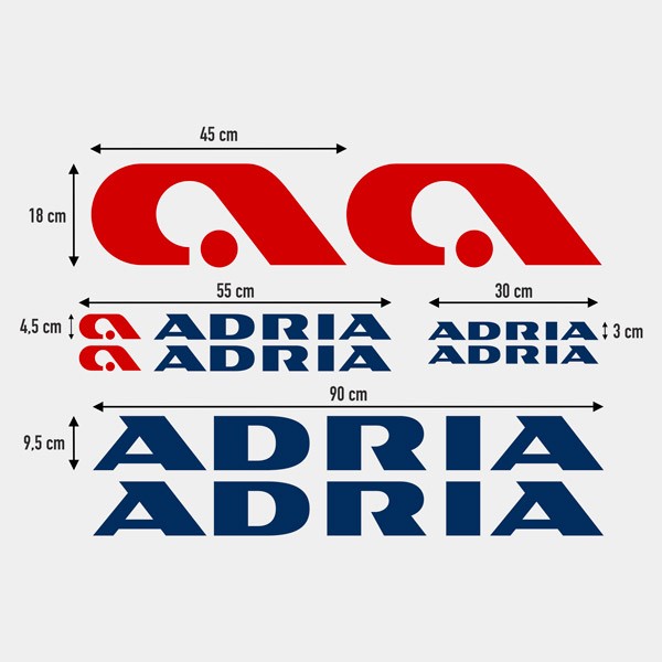 Adria Aufkleber-Set 0