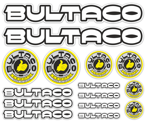 Aufkleber: Bultaco 15X