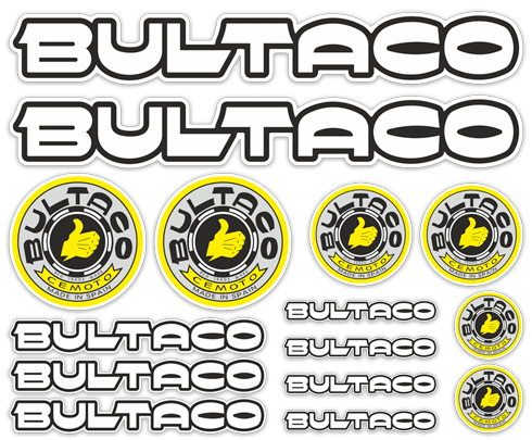Aufkleber: Bultaco Set