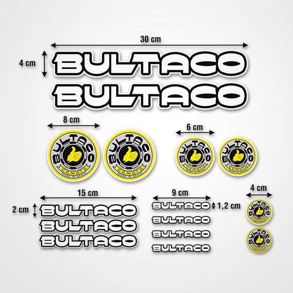Aufkleber: Bultaco 15X