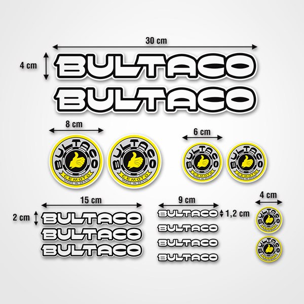 Aufkleber: Bultaco Set