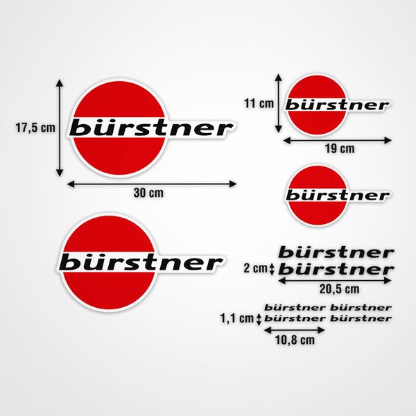 B&uuml;rstner Aufkleber-Set 0