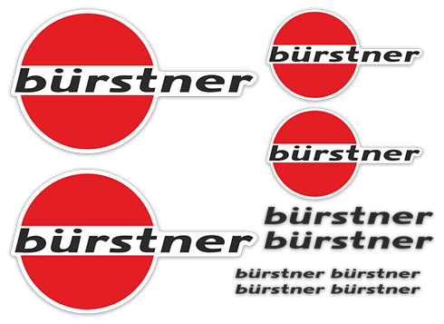 Wohnmobil aufkleber: B&uuml;rstner Aufkleber-Set
