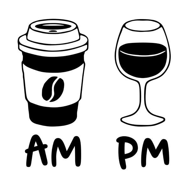 Wandtattoos: Kaffee und Wein