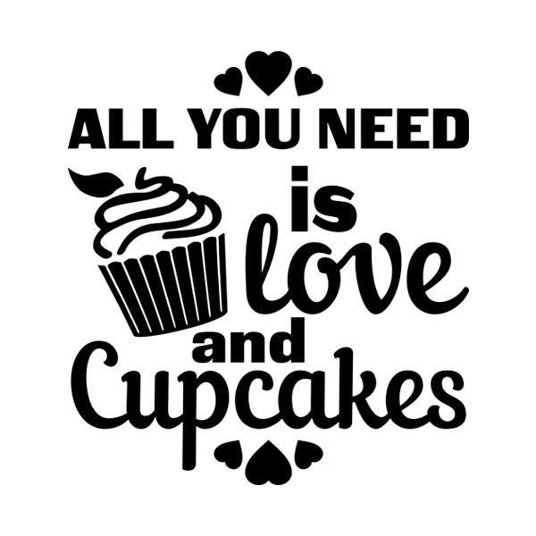 Wandtattoos: Love and Cupcakes