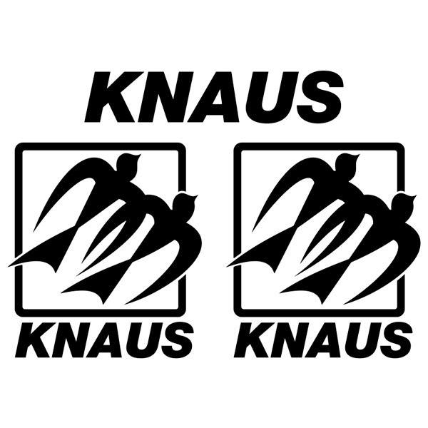 Wohnmobil aufkleber: KNAUS Aufkleber-Set
