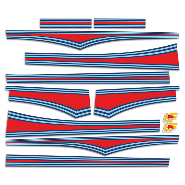 Aufkleber: Lancia Delta Integrale HF Evo 1 Martini Dekor-Kit