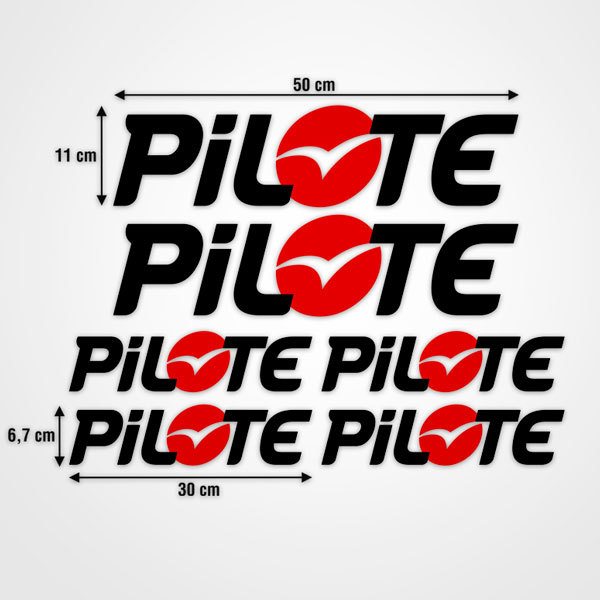 Pilote Aufkleber-Set 0