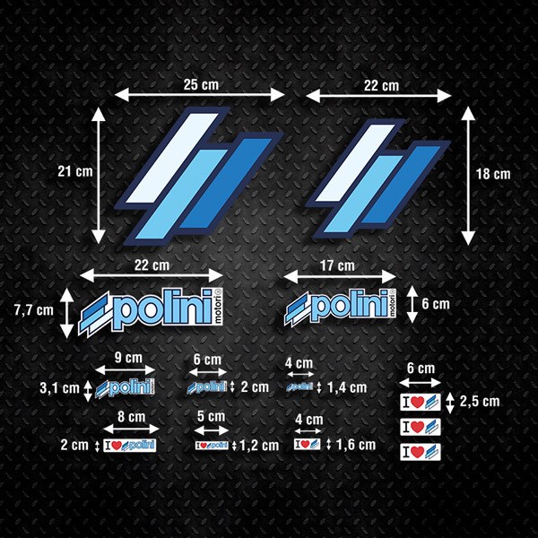 Aufkleber: Polini Racing Set