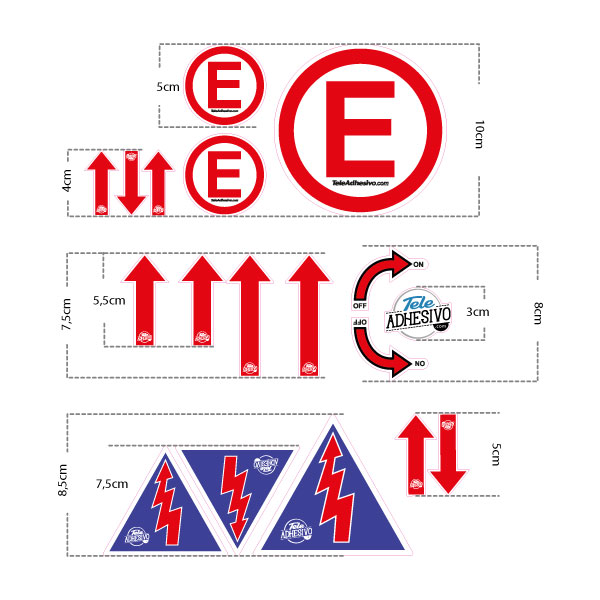 Aufkleber: Rallye-Sicherheitsaufkleber-Set 