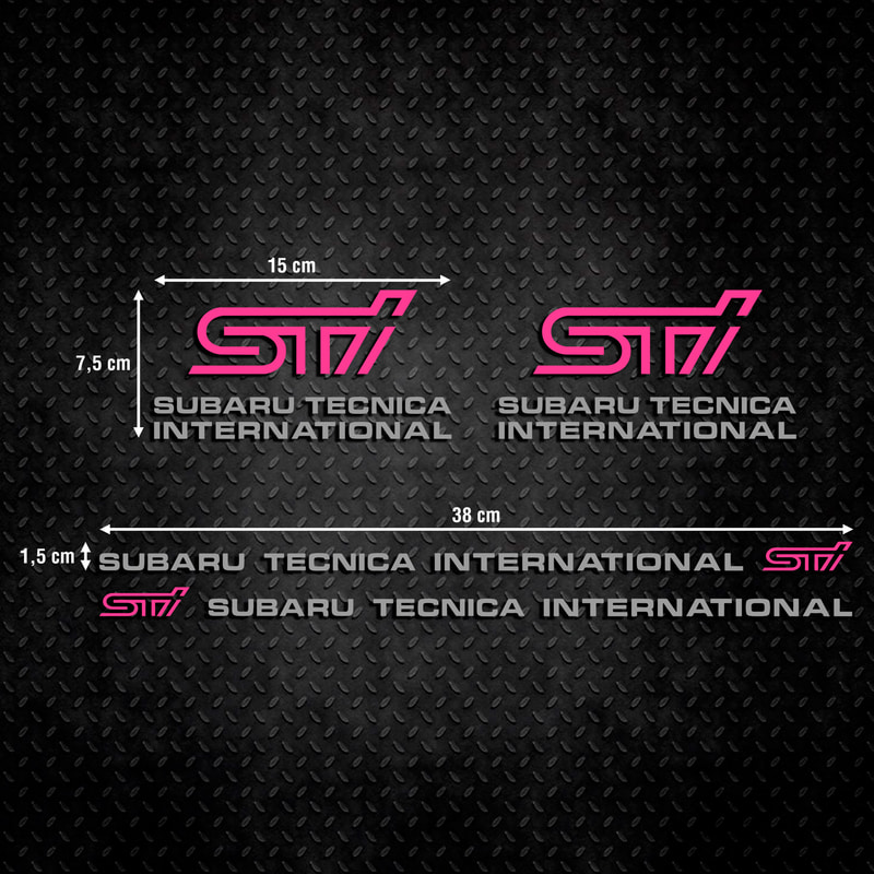 Aufkleber: STI Subaru Tecnica International Kit