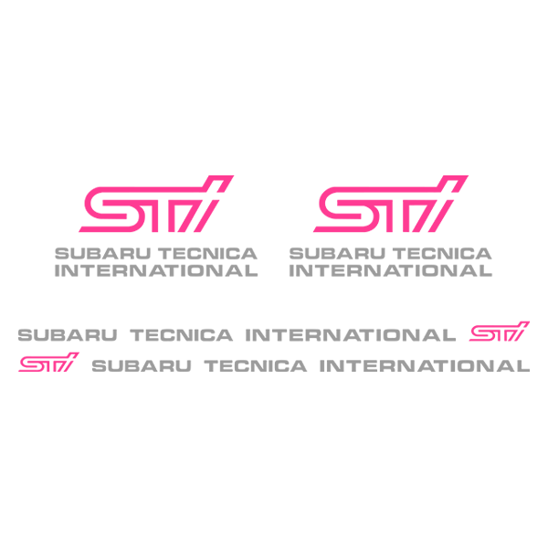 Aufkleber: STI Subaru Tecnica International Kit