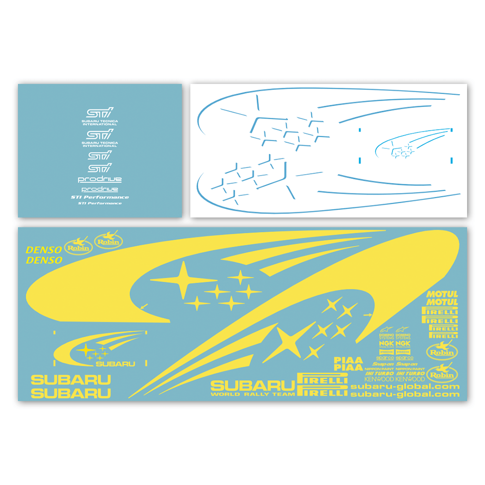 Aufkleber: Klassische Subaru Impreza WRC-Livery