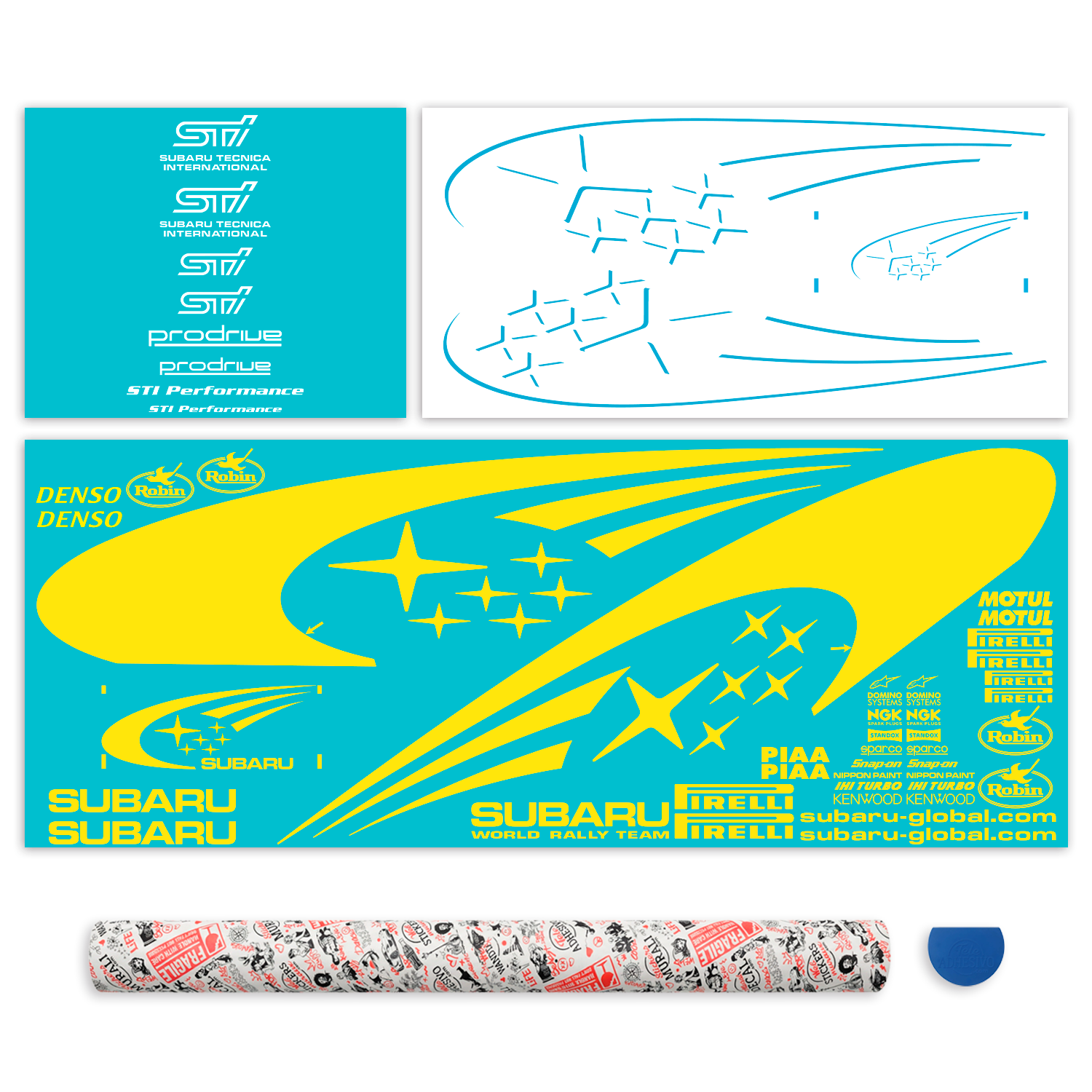 Aufkleber: Subaru Impreza WRC -Set