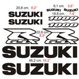 Aufkleber: GSXR 1000 2002 mit Logos und Buchstaben 2