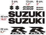 Aufkleber: Kit Suzuki GSXR 600 2