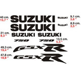 Aufkleber: Suzuki GSX R 750 2
