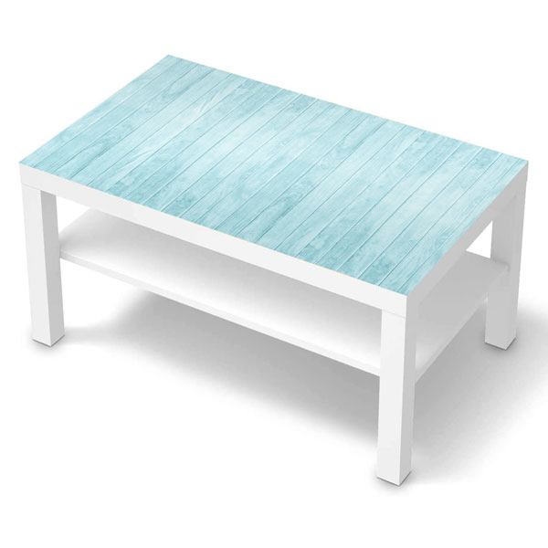 Wandtattoos: Wandtattoo Ikea-Lack-Tabelle Blaues Holz